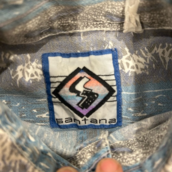 Vintage 90s Shirt Sleeve Button Down - Picture 4 of 5